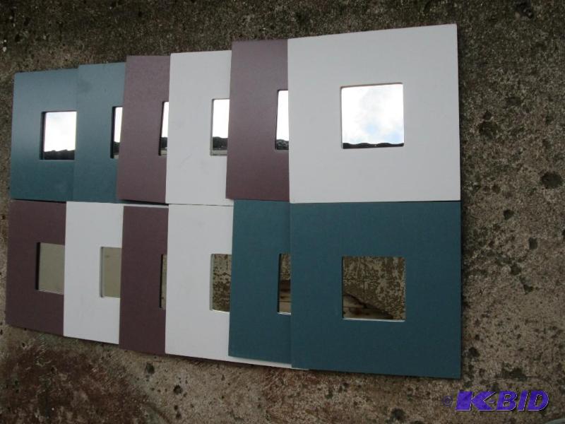 lot of mixed mirrors, various colors, small m...