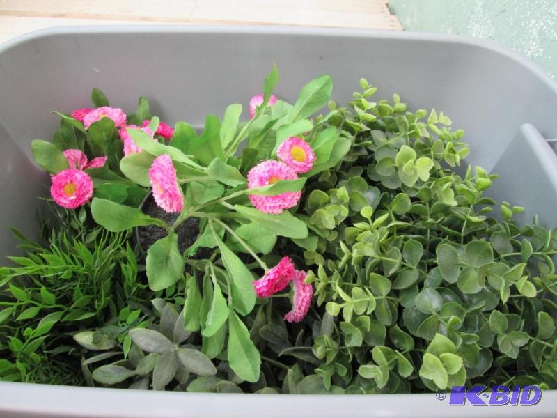 lot of decorative flowers and plants...