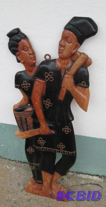 dancing figures hanging wall clig...