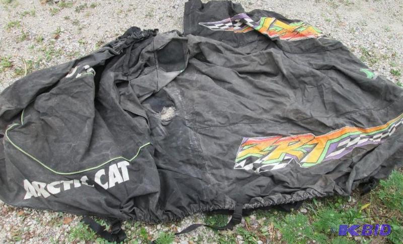 artic cat ZRT snowmobile cover, torn and has ...