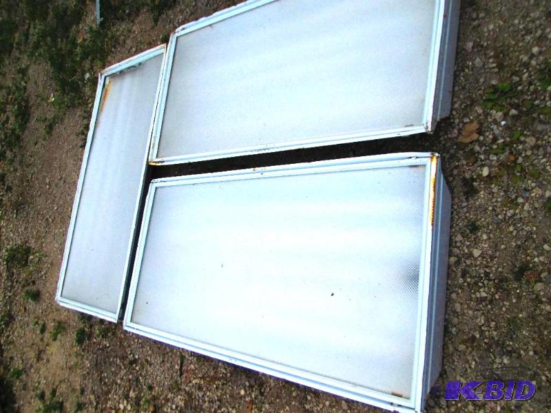Lot of 3 2 x 4 foot lights, each has fixture ...
