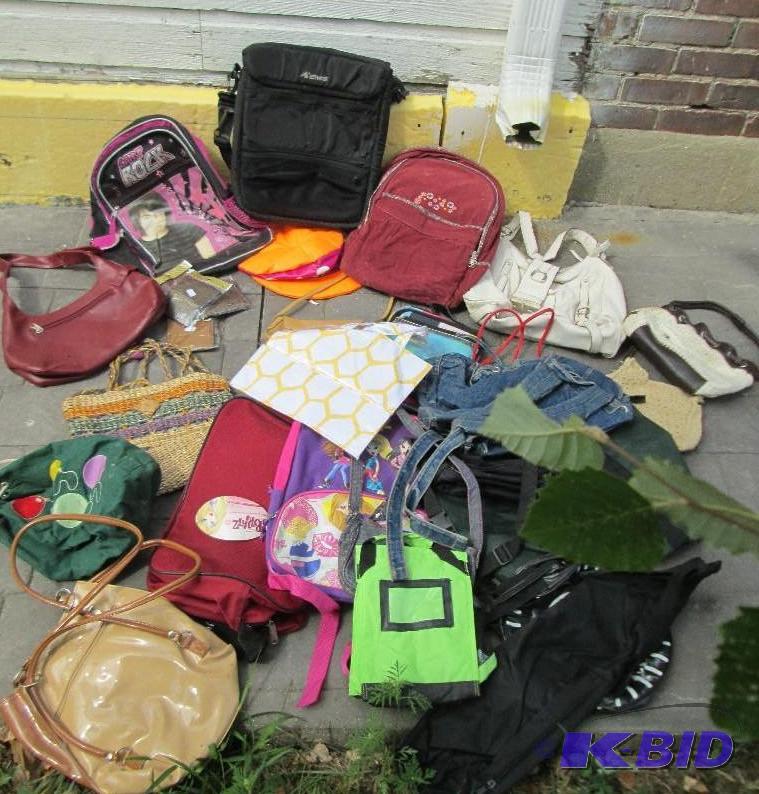 Lot of purses and bags...