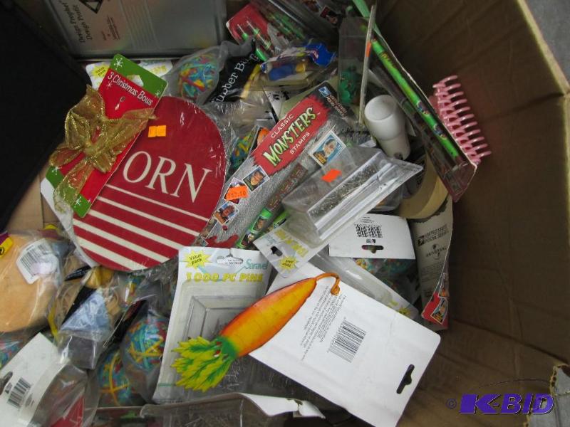 All new lot of rubber bands, pins, tape ribbo...