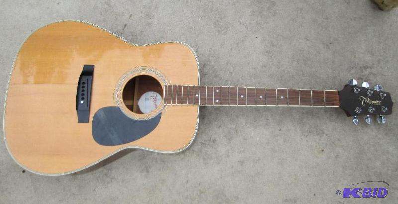 Takamine guitar, no strings...