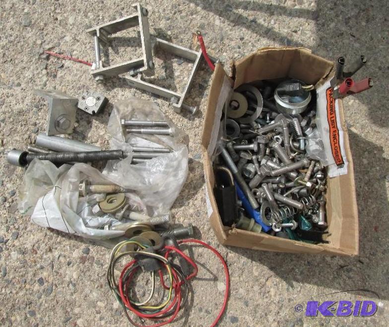 Assorted washers, clamps, bolts and hardware...