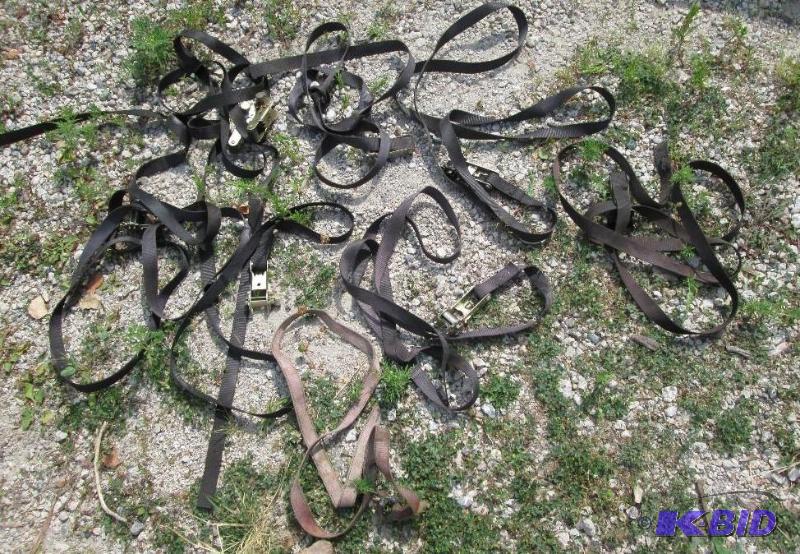 Lot of assorted straps and tie downs...