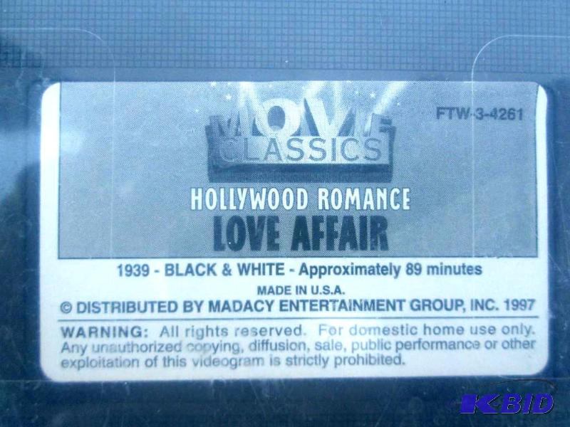 lot 126 image: 1939 black and white Love Affair video...