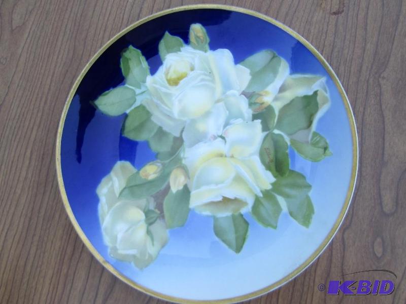lot 134 image: Hand Painted Bavarian plate...