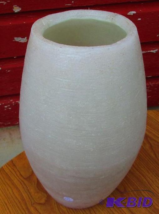lot 154 image: 15 inch tall hollow candle, glows nicely with...