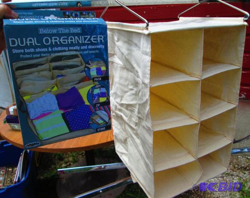 lot 162 image: Under the bed organizer and closet organizer...