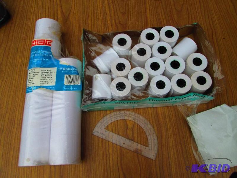 lot 173 image: Thermal and adding machine rolls...
