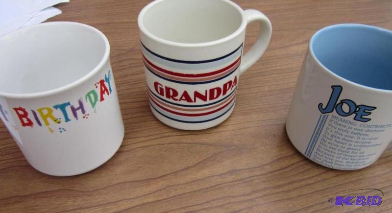 lot 24 image: Happy Birthday Grandpa Joe mugs...