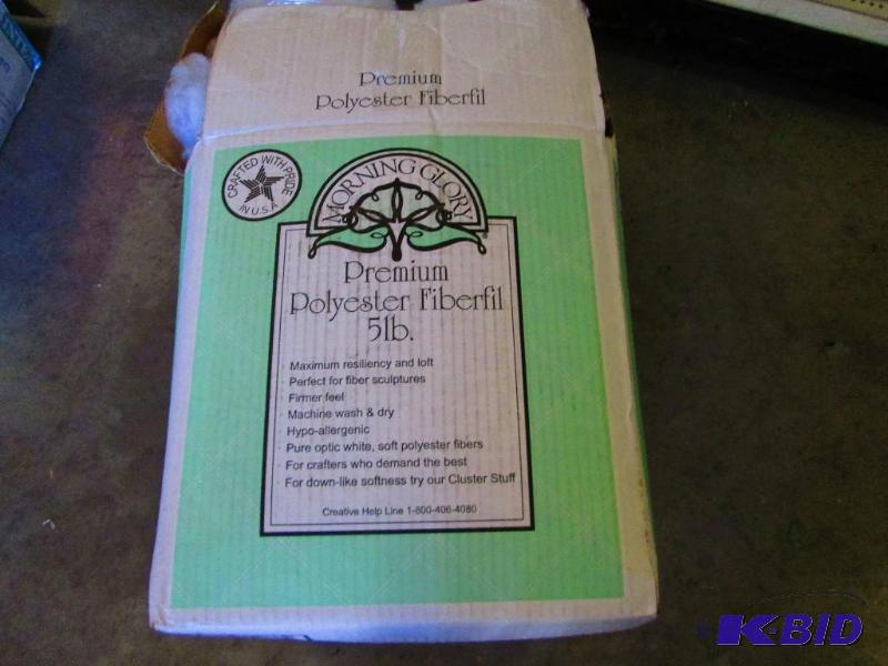 lot 242 image: premium polyester fiberfil 5lb....