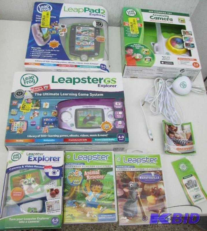 lot 35 image: Leapster lot Leap Pad 2, Leapster explorer,...