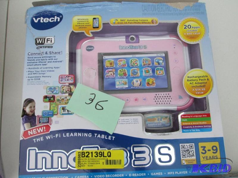 lot 36 image: Innotab 3S Pink, for 3 - 9 year olds...