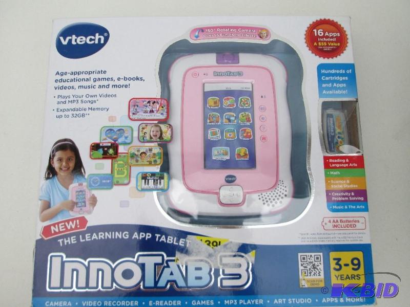 lot 38 image: Innotab 3 Pink, for 3 - 9 year old...