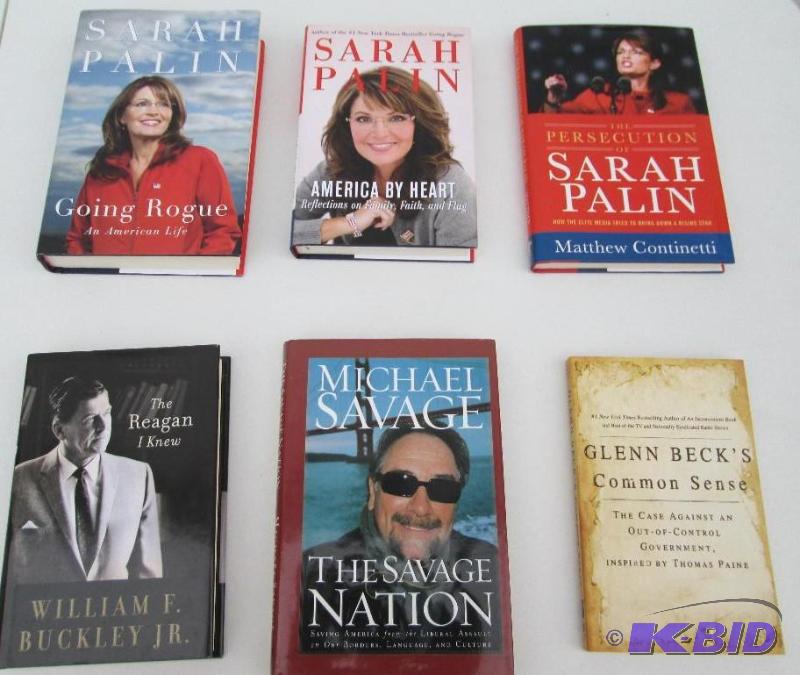lot 45 image: Lot of Fox and Glenn Beck, Ronld Regan, Sarah...