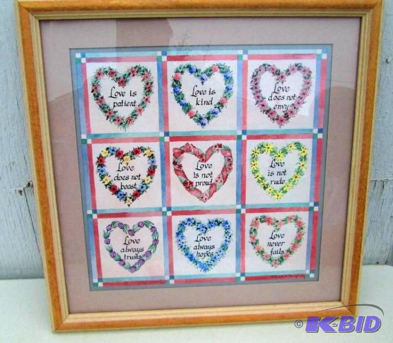lot 49 image: Love Is.wall hanging...