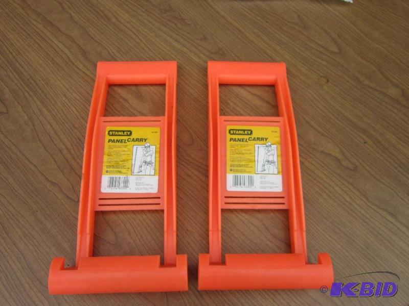 lot 5 image: Lot of 2 panel carrier tools, by Stanley...