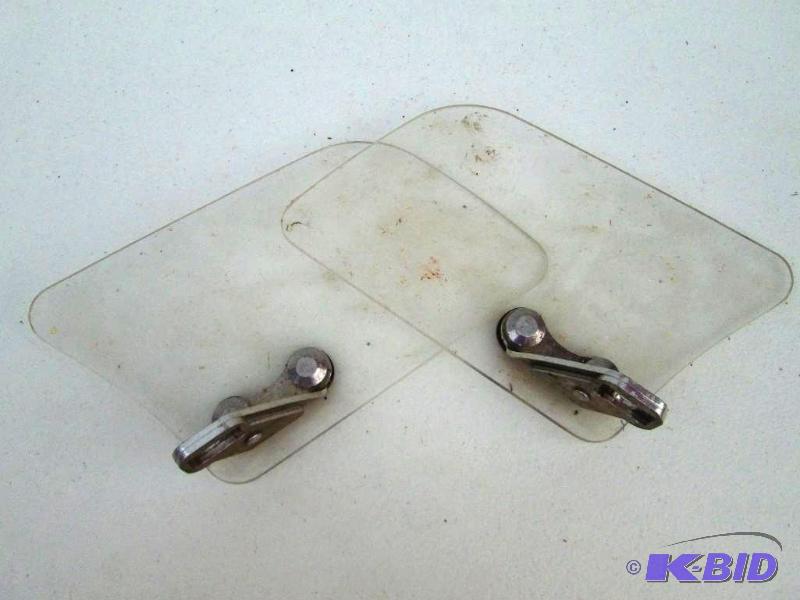 lot 58 image: Pair of motorcycle hand wind shields...