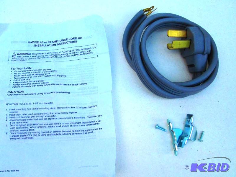 lot 79 image: Clothes dryer cord, new...