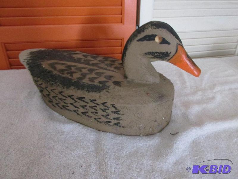lot 12 image: Hand Made Duck Decoy