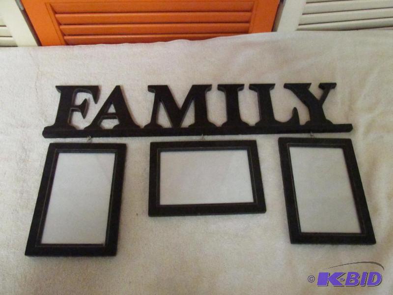 lot 122 image: Family Sign with Hanging Frames