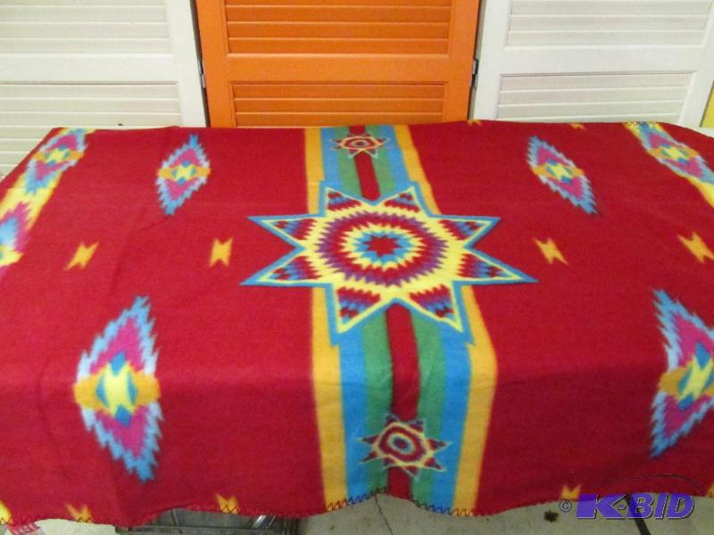 lot 124 image: Small Indian Style Blanket.