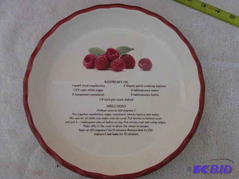 lot 33 image: Raspberry Pie Dish