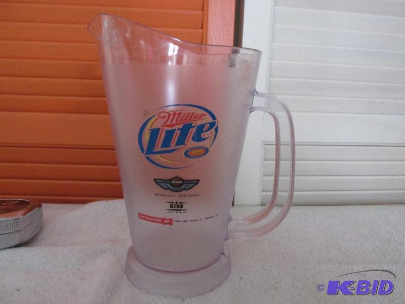 lot 37 image: Miller Lite Plastic Pitcher