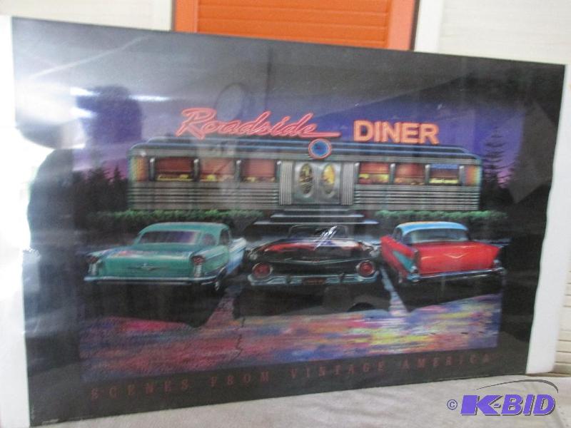 lot 4 image: Great Print Roadside Dinner