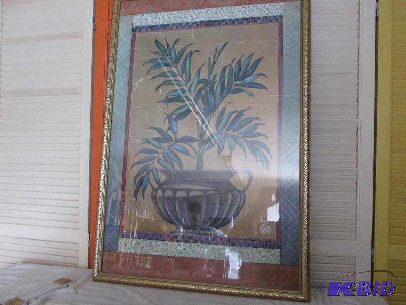 lot 42 image: Nice Picture With Gold Frame