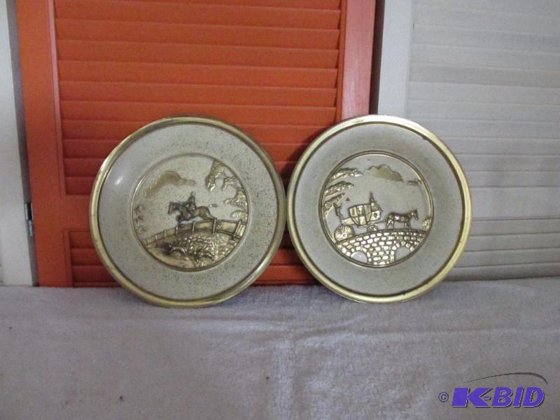 lot 67 image: Two Nice Metal Plates.