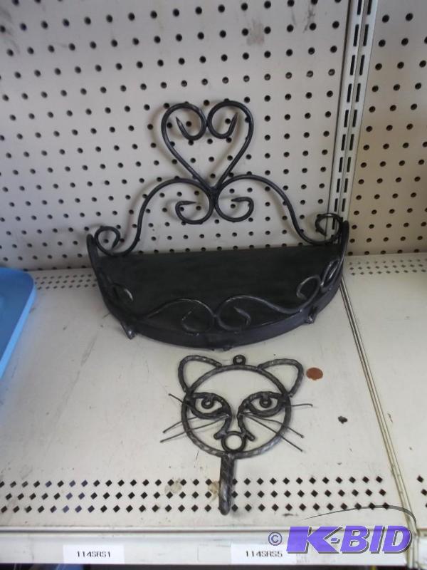 Metal Cat Hook and Metal Stand...
