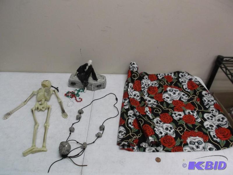 Lot Of Skull Items, Skirt...