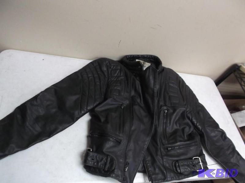 Wilson Leather Motorcycle Jacket, Used, Some ...