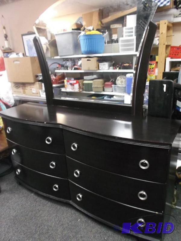 Dresser With Mirror, Made of Particle Board, ...