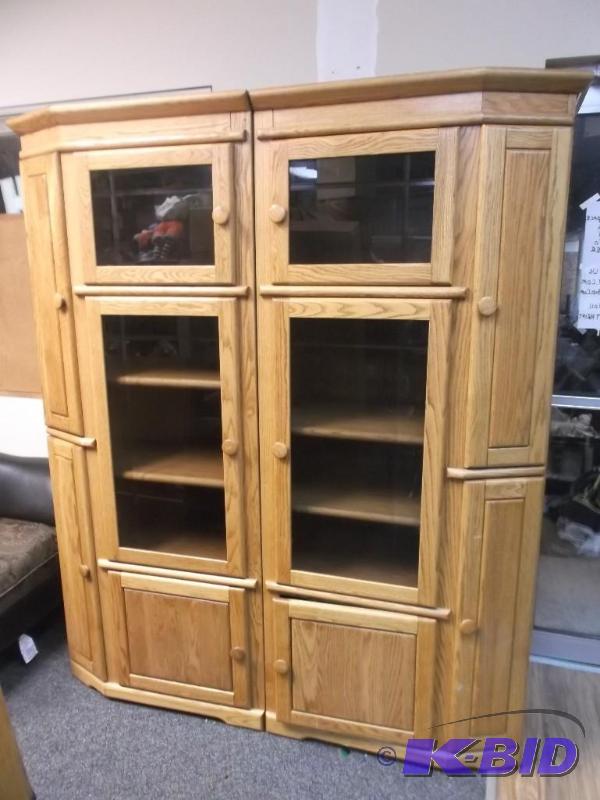 Large Entertainment Center Tower Cabinets, Th...