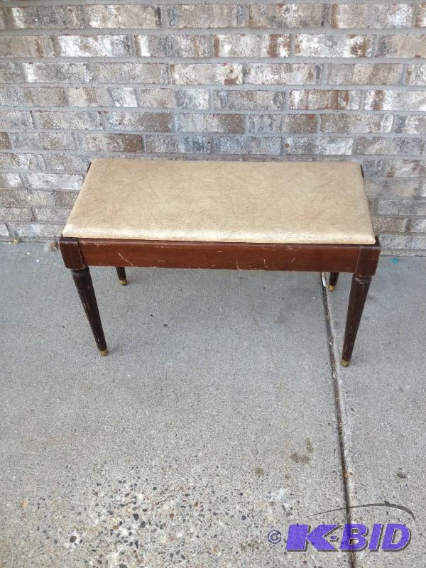 Piano Bench With Flip Open Seat, Some Wear...