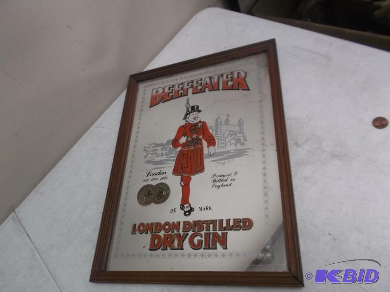 Framed Beefeater Mirror...