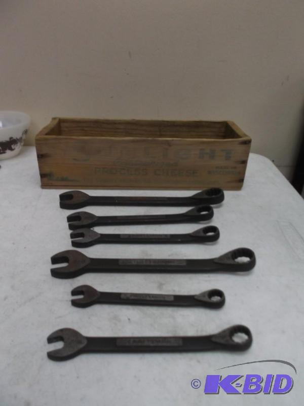 Lot Of Different Size Craftsman Wrenches In V...