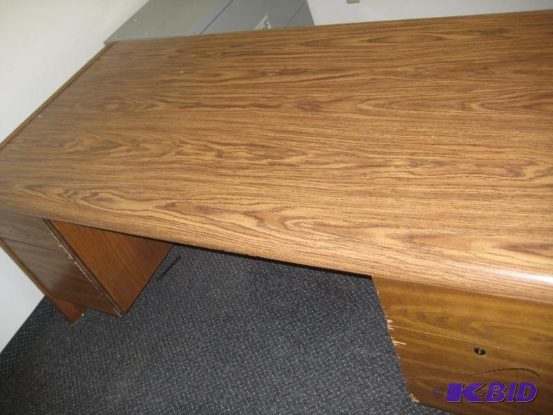 Wood Grain Office Desk