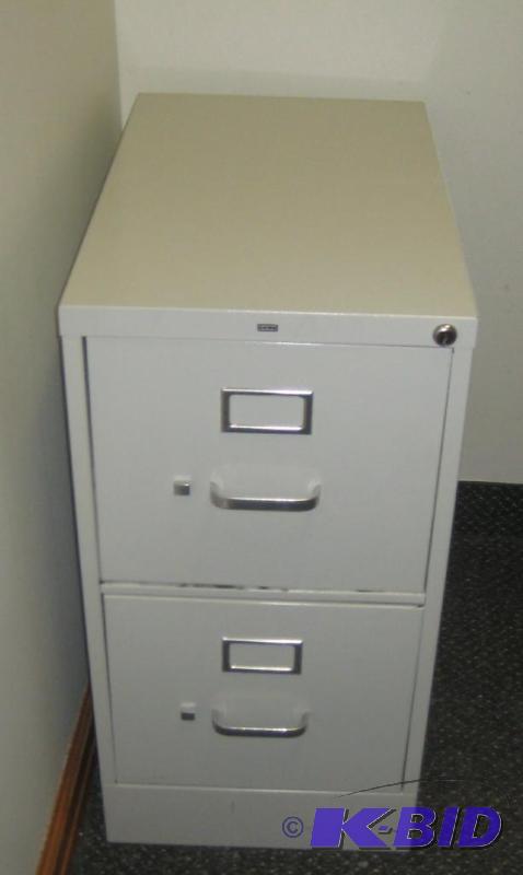 Metal Two Drawer Filing Cabinet