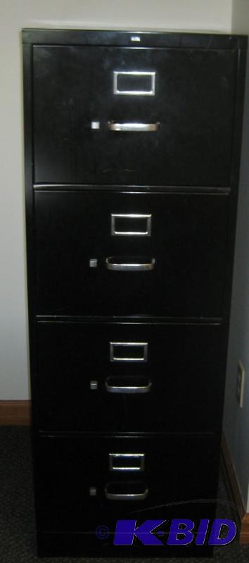 Black Metal Filing Cabinet
