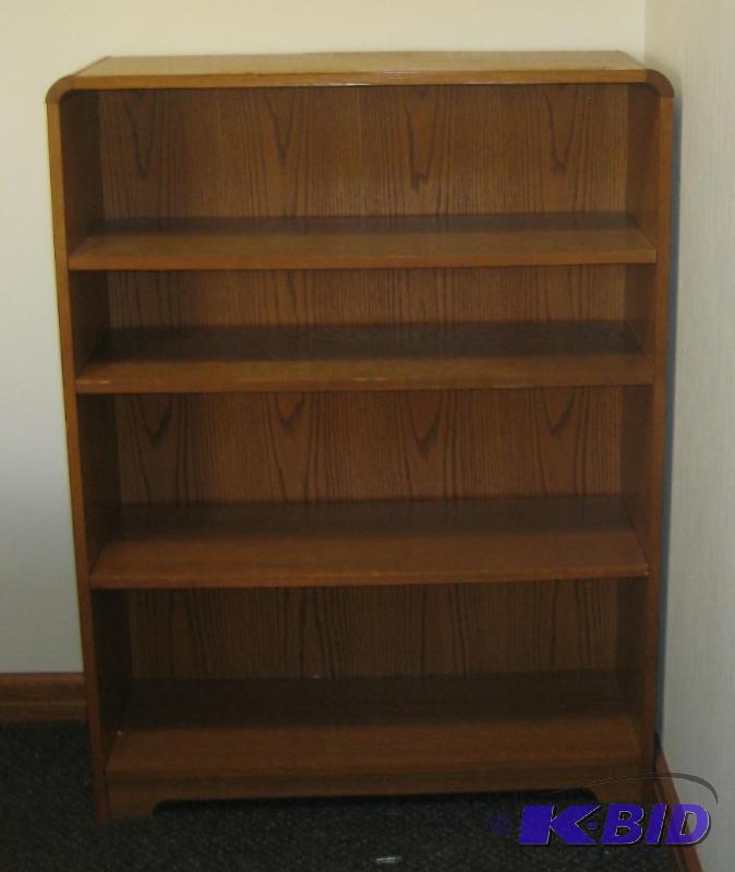 Wood 4 Shelf Book Case