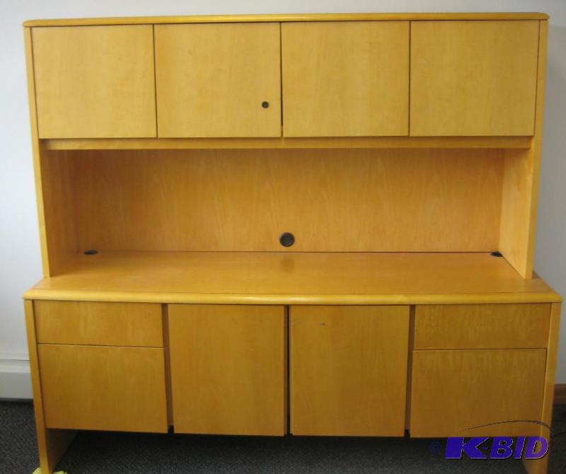 Blonde Wooden Credenza