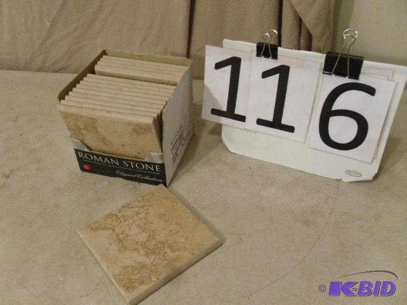 lot 116 image: Roman Stone Porcelain Ceramic Tiles. Made in ...