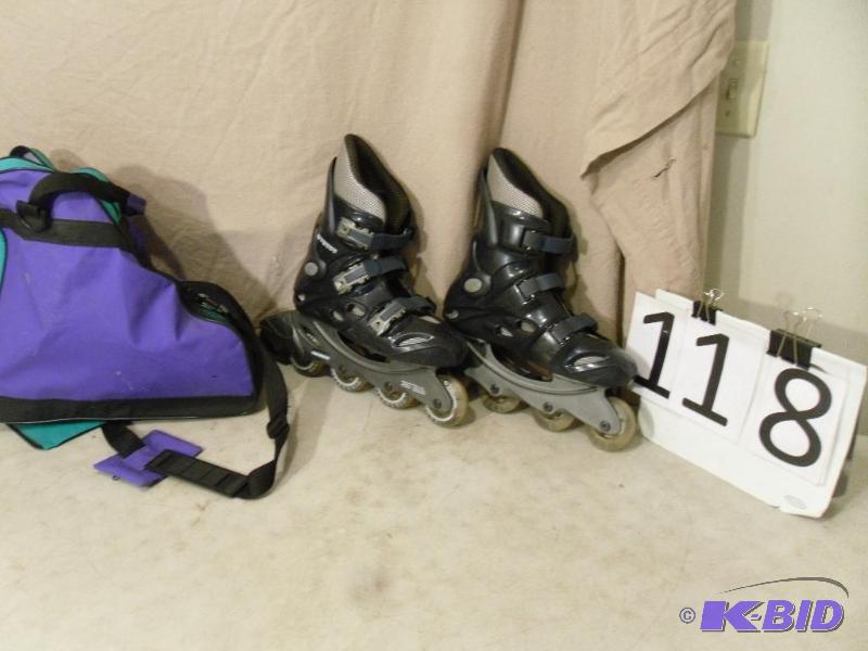 lot 118 image: California Advanced Sports Rollerblades with ...