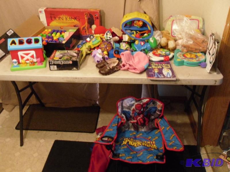lot 128 image: Lot of Assorted Toys, Lion King Game, Kids Sp...