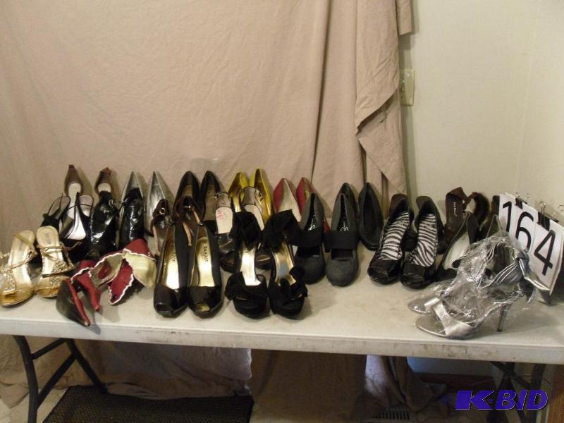 lot 164 image: Large Lot of Assorted Womens High Heels. Size...